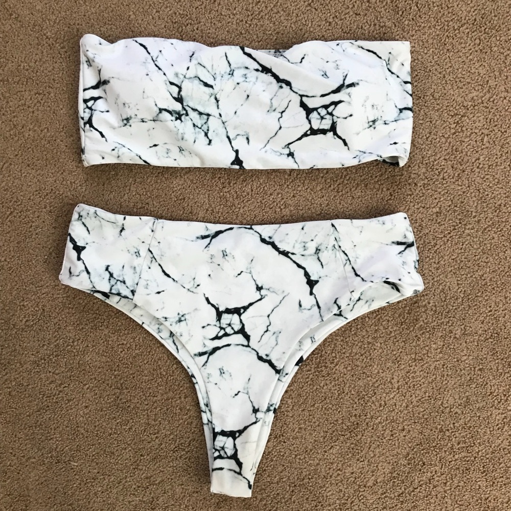 high waisted acid wash suit!